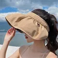 Chapeau de Protection contre les UV pour femmes chapeau de soleil pliable à la mode pour la