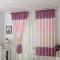 Rideau d'écran en polyester imprimé à rayures modernes simples rideaux courts pour chambre à