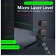 Mini niveau laser portable lignes croisées horizontales et verticales faisceau laser vert et