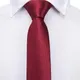 Cravate rouge bordeaux en soie solide pour enfants cravate de luxe de styliste pour enfant 120CM