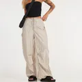 Pantalon Cargo avec poches pour femmes décontracté couleur unie coupe ample cordon ceinture