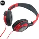 Casque filaire avec microphone écouteurs 3.5mm casque de jeu pliable casque de musique stéréo