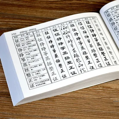 Cahier de calligraphie au pinceau pour débutants livre de référence célèbre pratique de la copie