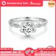 BAMOER – bague en argent Sterling 925 pour femmes couleur D VVS1 EX délicate Moissanite sertie