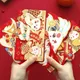 Enveloppes rouges pliables porte-bonheur pour le nouvel an chinois festival du printemps 1 pièce