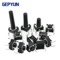 20PCS 4Pin 6*6 Micro Tact Push Button Switches DIP 6x6x4.3/5/6/7/8/9/10/11/12/13/15/19/20 MM 4.3mm