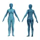 Costume de Cosplay du Film Jake Neytiri Combinaison Bleue pour Femme Homme et Fille Tenue de