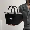 Sac seau en toile denim pour femme sac à main à bandoulière tout match petit frais et propre