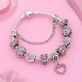 Bracelet de perles en cristal rose romantique pour femmes et filles bijoux de charme à faire
