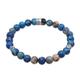 KUZZOI - KUZZOI Bracelet Hommes Beads Tendance boules avec agate Bleu en Argent Sterling 9 1 unité