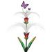 Regal Art & Gift 13226 - 34" Purple Butterfly Solar LED Garden Stake Decor