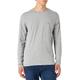 Tommy Hilfiger Herren Langarmshirt Tommy Logo Long Sleeve Tee Basic, Grau (Light Grey Heather), XS