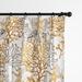 6ix Tailors Fine Linens Reef Gold Pinch Pleat Drapery Panel Pair - N/A