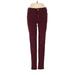 American Eagle Outfitters Casual Pants - High Rise Straight Leg Boyfriend: Burgundy Bottoms - Women's Size 4