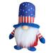 Patriotic Gnomes Faceless Doll Home Tiered Tray Decorations Elf Dwarf DIY Holiday Decoration Ornament for Home Car Decor