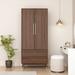 Mercer41 Edmunda Armoire Wood in Brown | 71.1 H x 31.5 W x 19.1 D in | Wayfair 2C91FBF72FB1403DB8FEAC0E3BBA215F