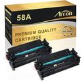Arcon 2-Pack Compatible Toner for HP CF258A 58A works with LaserJet Pro M404 M404n M404dn M404dw MFP M428 M428dw M428fdn M428fdw LaserJet Pro M406 M430 Printers (Black NO-CHIP)
