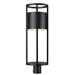 Latitude Run® Black 1-Light 27.75" H Integrated LED Lantern Head Aluminium/Metal in Black/Gray | 27.75 H x 9.25 W x 9.25 D in | Wayfair