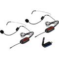 VocoPro Commander-USB-Headset1 Two-Channel Digital UHF Wireless System with Headset Microphones and USB Receiver for PC or Mac (Frequency Set 1)