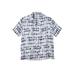 Men's Big & Tall KS Island Printed Rayon Short-Sleeve Shirt by KS Island in Blue Stripe Tie Dye (Size 2XL)