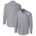 Men's Cutter & Buck Charcoal Arizona State Sun Devils Easy Care Stretch Gingham Long Sleeve Button-Down Shirt