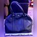 Coach Bags | Coach - Large Black Leather ‘Peyton’ Domed Satchel #F25671 | Color: Black/Blue | Size: Os