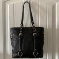 Coach Bags | Authentic Leather Coach Bag Tote Vintage Euc | Color: Black | Size: 9 3/4 Length, 10 1/4 Height, 4 Wide