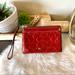 Coach Bags | Coach Wristlet Red Patent Leather Smooth Shiny Wristlet Wallet. | Color: Red | Size: Os