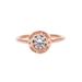 Michael Kors Jewelry | Michael Kors Rose Gold-Tone Crystal Solitaire Logo Ring | Color: Gold | Size: 6