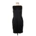 Adrienne Vittadini Casual Dress - Sheath: Black Solid Dresses - Women's Size Small