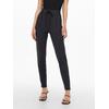 Jogger Pants ONLY "ONLPOPTRASH LIFE EASY COL PANT PNT NOOS", Damen, Gr. M (38), Länge 30, blau (blau graphite), Milano Rib, Obermaterial: 63% Viskose, 32% Nylon, 5% Elasthan, unifarben, modisch, regular fit lang, Hosen, bequeme Form mit elastischem...