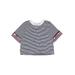 Levi's Short Sleeve T-Shirt: Blue Stripes Tops - Kids Girl's Size X-Large