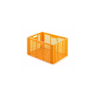 PROREGAL Eurobehälter Bäcker- & Konditorenkasten | HxBxT 34,9x40x60 | 70 Liter | Gelb-Orange | Brötchenkiste, stapelbare Bäckerkiste Image