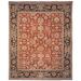 Red 0.3 in Indoor Area Rug - Alcott Hill® Magill Couture Sultanabad Salmon Hand-Tufted Wool Area Rug Wool | 0.3 D in | Wayfair