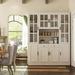 Willa Arlo™ Interiors China Cabinet Wood/Glass in Brown/White | 78.7 H x 63 W x 15.7 D in | Wayfair 87AC4C567BC04A279A5EE96F04BB4D8A