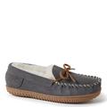 Fireside By Dearfoams Alice Springs Genuine Shearling Moccasin - Womens 8 Grey Slipper Medium