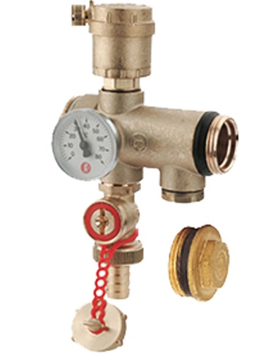 Raccord intermédiaire bouchon de terminaison auto-étanche GIACOMINI R554DY005