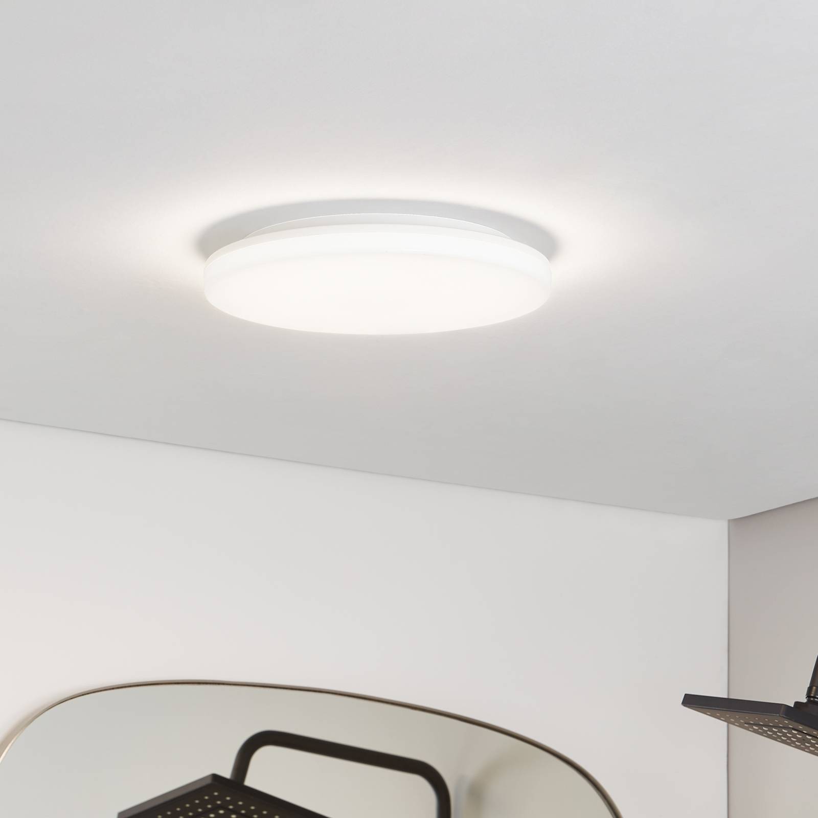 LED Deckenlampe Artin PRIOS, weiß / opal, für Badezimmer, Kunststoff, Modern, LED Deckenleuchte
