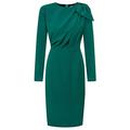 Swing Fashion Women's Bridget | Grün Damen Elegant | Bleistiftkleid | Business Etuikleider | Festliches Partykleid | Cocktailkleider | Kleider Vintage | Knielang | Langarm L (40)