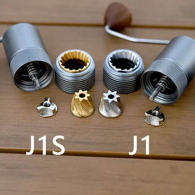 JAFFEE J0/J1 – moulin à café manuel 38mm 5 cœurs/7 cœurs bavure 3 roulements portable expresso