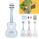 Ukulele transparent PC Unibody léger bonbons document 4 cordes cadeaux musicaux pour enfants