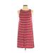 Old Navy Casual Dress - Shift High Neck Sleeveless: Red Print Dresses - Women's Size X-Small