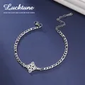 Lucktune – Nœud de sorcière Chaîne Figaro Bracelets Bracelet de charmes de nœud celtique en acier