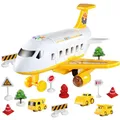 Avion jouet pour enfants ensemble de jouets avec lumières et sons avion de Transport Cargo avec