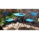 Ensemble table et chaises de jardin et 2 chaises acier- mobilier de jardin, meuble de jardin, salon