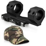 Vortex Optics Precision Quick-Release Extended Cantilever Mount 30mm 1.45in (CM-404) with Free Camo Forest Hat Bundle