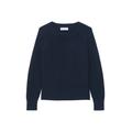 Marc O'polo Rundhals-Strickpullover Damen night sky, Gr. L, Baumwolle, Pullover