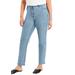 Plus Size Women's June Fit Straight-Leg Jeans by June+Vie in Light Blue (Size 30 W)