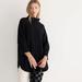 J. Crew Sweaters | J.Crew Turtleneck Cotton Poncho Nwt Size Medium-Large Black | Color: Black | Size: Medium-Large