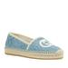 Gucci Shoes | Gucci Gg Logo Monogram Terry Espadrilles Flats Shoes | Color: Blue | Size: 37eu